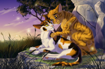 Картинка рисованное животные +коты кот кошка