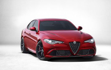 Картинка автомобили alfa+romeo alfa romeo giulia quadrifoglio 952 2016г красный