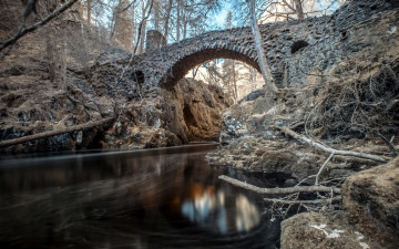 Картинка природа реки озера река мост пейзаж