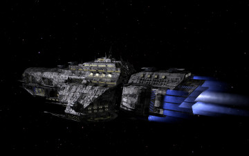 Картинка 3д+графика космические+корабли +звездолеты+ spaceships +starships вселенная полет космический корабль галактика