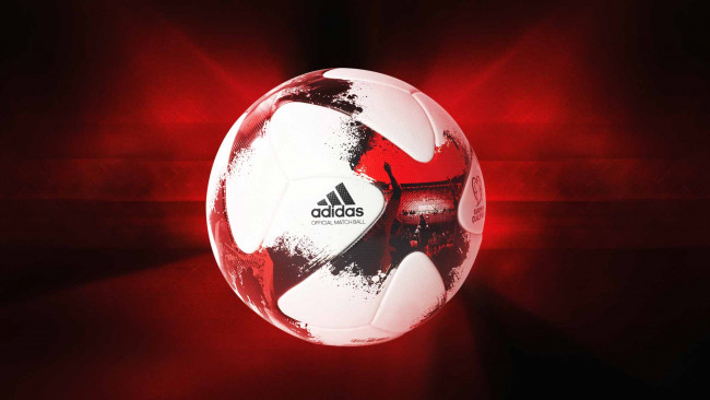 Обои картинки фото спорт, футбол, красный, фон, мяч