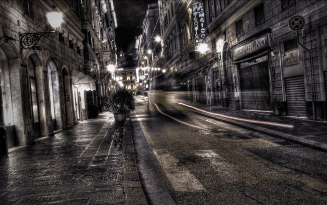 Обои картинки фото города, - огни ночного города, город, улица, огни, ночь, движение