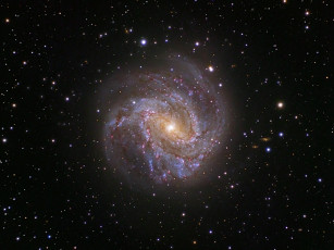 Картинка м83 космос галактики туманности