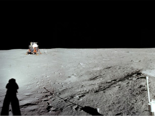 Картинка панорама восточного кратера космос луна