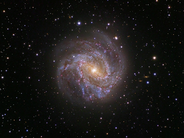 Обои картинки фото м83, космос, галактики, туманности