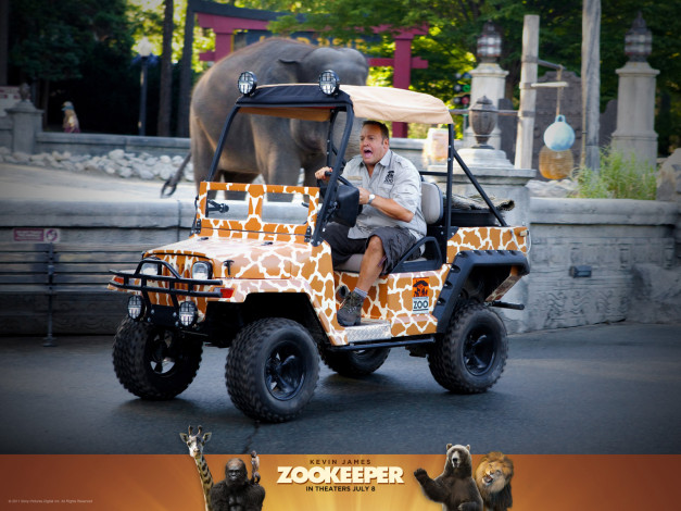Обои картинки фото zookeeper, кино, фильмы, слон