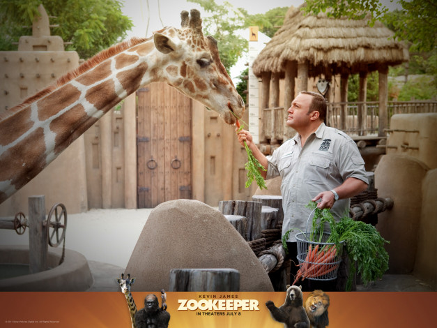 Обои картинки фото zookeeper, кино, фильмы, жираф