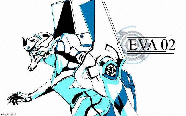 Обои картинки фото аниме, evangelion, eva-02