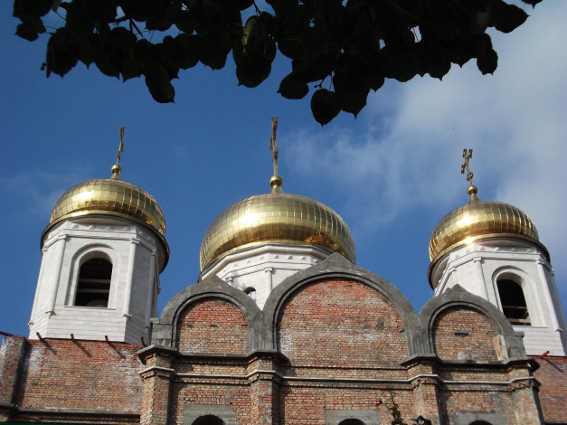 Обои картинки фото города, православные, церкви, монастыри, купола