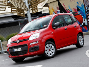 обоя автомобили, fiat, panda, красный, 319, au-spec