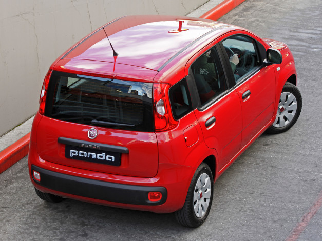 Обои картинки фото автомобили, fiat, 319, au-spec, panda, красный