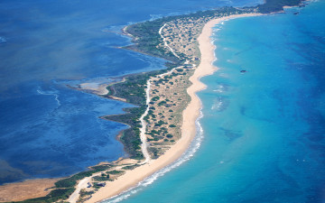 Картинка природа моря океаны побережье греция corfu вид сверху море