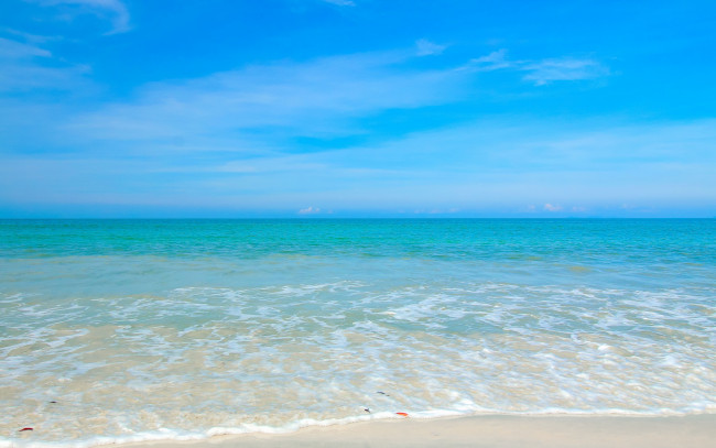 Обои картинки фото природа, побережье, лето, summer, море, волны, sand, пляж, песок, sea, blue, beach, seascape, wave