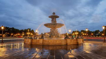 Картинка place+de+la+concorde fontaine+des+mers города париж+ франция place de la concorde fontaine des mers
