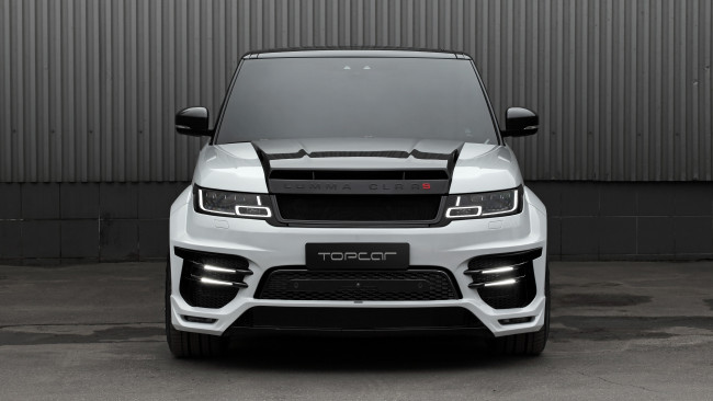 Обои картинки фото lumma clr rs suv, автомобили, range rover, белый, забор