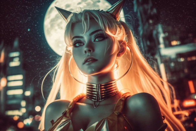 Обои картинки фото sailor moon, аниме, нейросети, графика, нейроарт, ai, art, нейронные, сети, рисунки, нейро, искусство