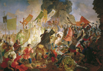 Картинка карл брюллов осада пскова польским королём стефаном баторием 1581 рисованные