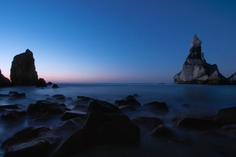 Картинка природа побережье дымка море камни