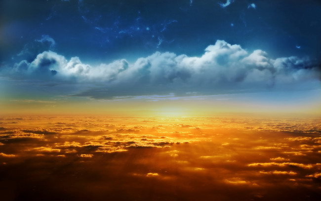 Обои картинки фото природа, облака, полёт