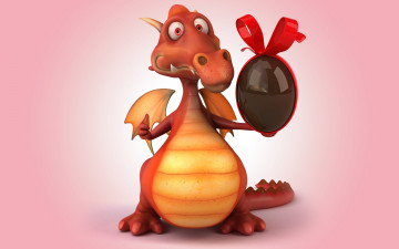 Картинка 3д+графика фантазия+ fantasy 3d funny дракон dragon