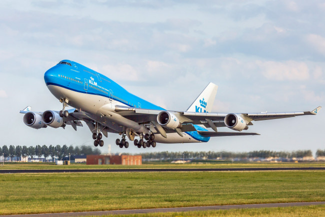 Обои картинки фото boeing 747-406, авиация, пассажирские самолёты, авиалайнер