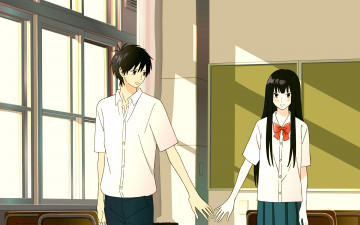 обоя аниме, kimi ni todoke, персонажи