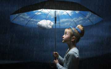Картинка разное компьютерный+дизайн девочка взгляд фон зонтик
