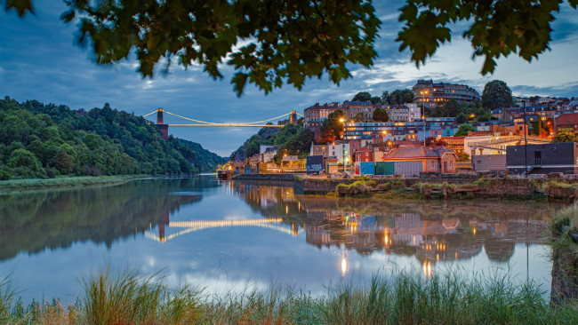 Обои картинки фото bristol, england, города, - мосты