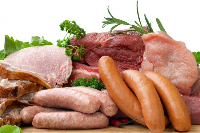 Обои картинки фото еда, мясные блюда, говядина, свинина, колбаски