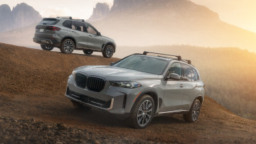 обоя 2025 bmw x5 silver anniversary edition, автомобили, bmw, 2025, x5, silver, anniversary, edition, крoссoвeр, пара