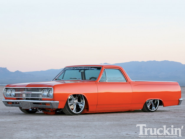 Обои картинки фото 1965, chevy, el, camino, автомобили, custom, pick, up