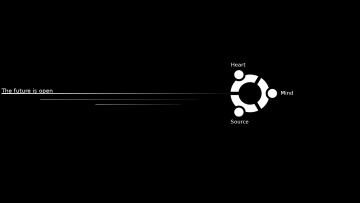 Картинка компьютеры ubuntu linux полосы тёмный