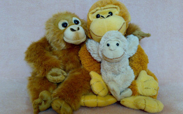 Картинка разное игрушки семья обезьяны