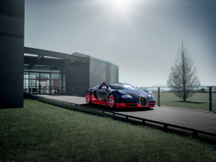 Картинка bugatti veyron 16 grand sport vitesse roadster автомобили изящество красота автомобиль