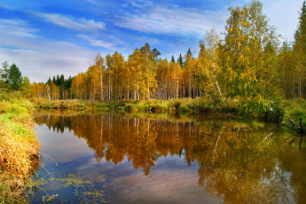 Картинка природа реки озера осень