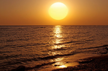 Картинка природа восходы закаты океан солнце