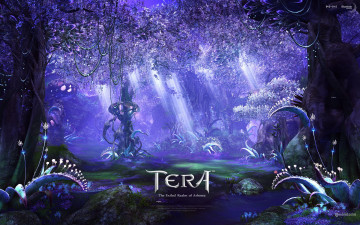 Картинка девушка елка видео игры tera the exiled realm of arborea лес ыветы