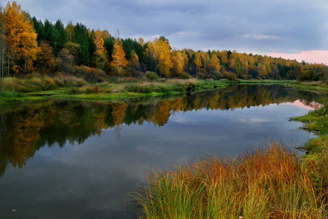 Обои картинки фото природа, реки, озера, осень