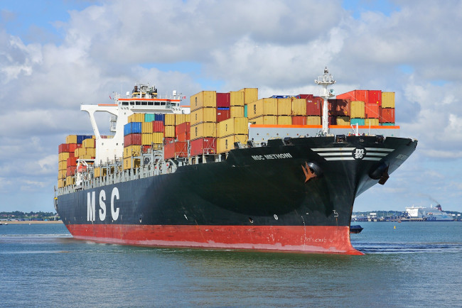 Обои картинки фото msc methoni, корабли, грузовые суда, контейнеровоз