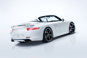 обоя автомобили, porsche, светлый, 2012г, 991, cabriolet, carrera, s, 911, techart