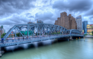 Картинка города -+мосты мост река