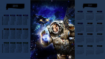 Картинка календари фэнтези мужчина взгляд скафандр космонавт космос звездолет