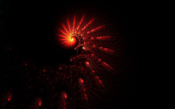 Картинка 3д+графика фракталы+ fractal орнамент завиток свет