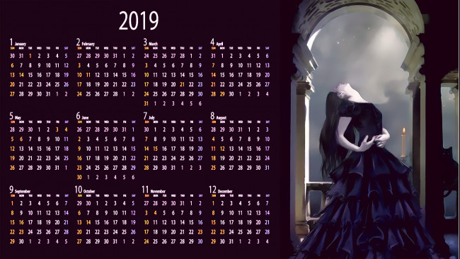 Обои картинки фото календари, фэнтези, свеча, девушка