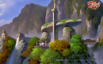 Картинка календари видеоигры calendar 2019 природа водопад гора растение