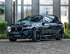 Картинка auto+-+car автомобили bmw blue manhart x3 mhx3