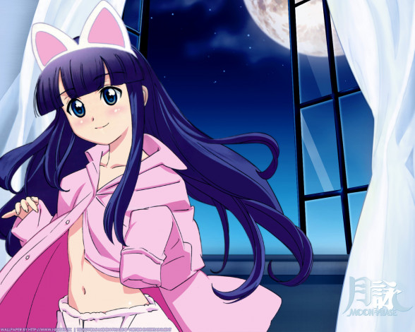 Обои картинки фото аниме, tsukuyomi, moon, phase