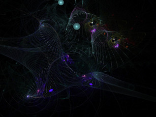 Картинка 3д графика abstract абстракции узор тёмный