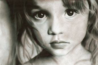 Картинка рисованные дети девочка