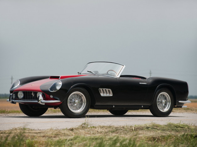 Обои картинки фото 1957, ferrari, 250, gt, lwb, california, автомобили